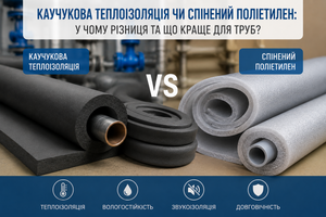 Каучуковая теплоизоляция или вспененный полиэтилен: в чем разница и что лучше для труб?