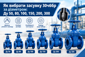 Как выбрать задвижку 30ч6бр по диаметру: Ду 50, 80, 100, 150, 200 и 300