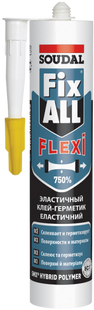 Клей-герметик&nbsp;FIX&nbsp;ALL&nbsp;Flexi&nbsp;290 мл (чорний)&nbsp;SOUDAL 000130038 фото