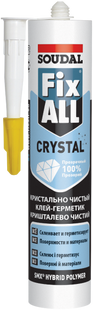 Клей-герметик&nbsp;FIX&nbsp;ALL&nbsp;Crystal&nbsp;290 мл (прозорий)&nbsp;SOUDAL 000130039 фото